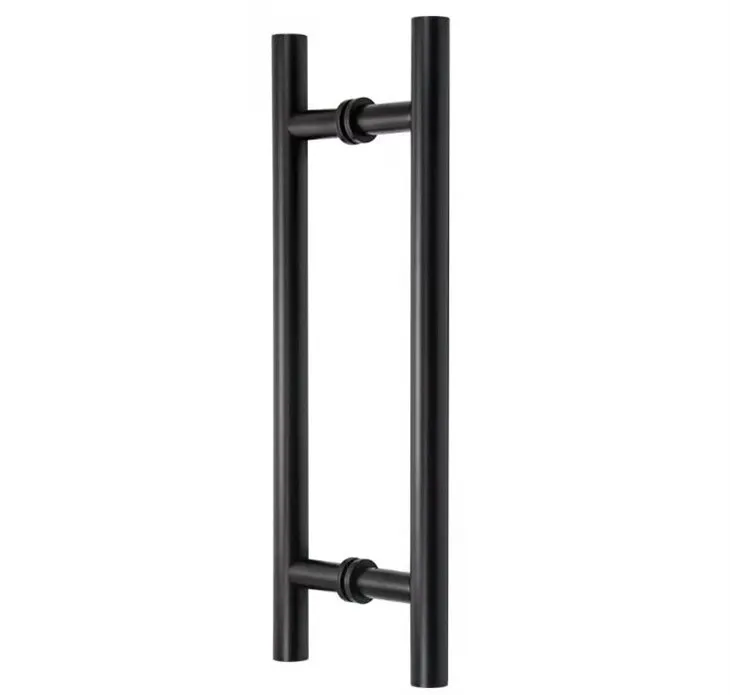 Stiklinės dušo kambario durų rankenos